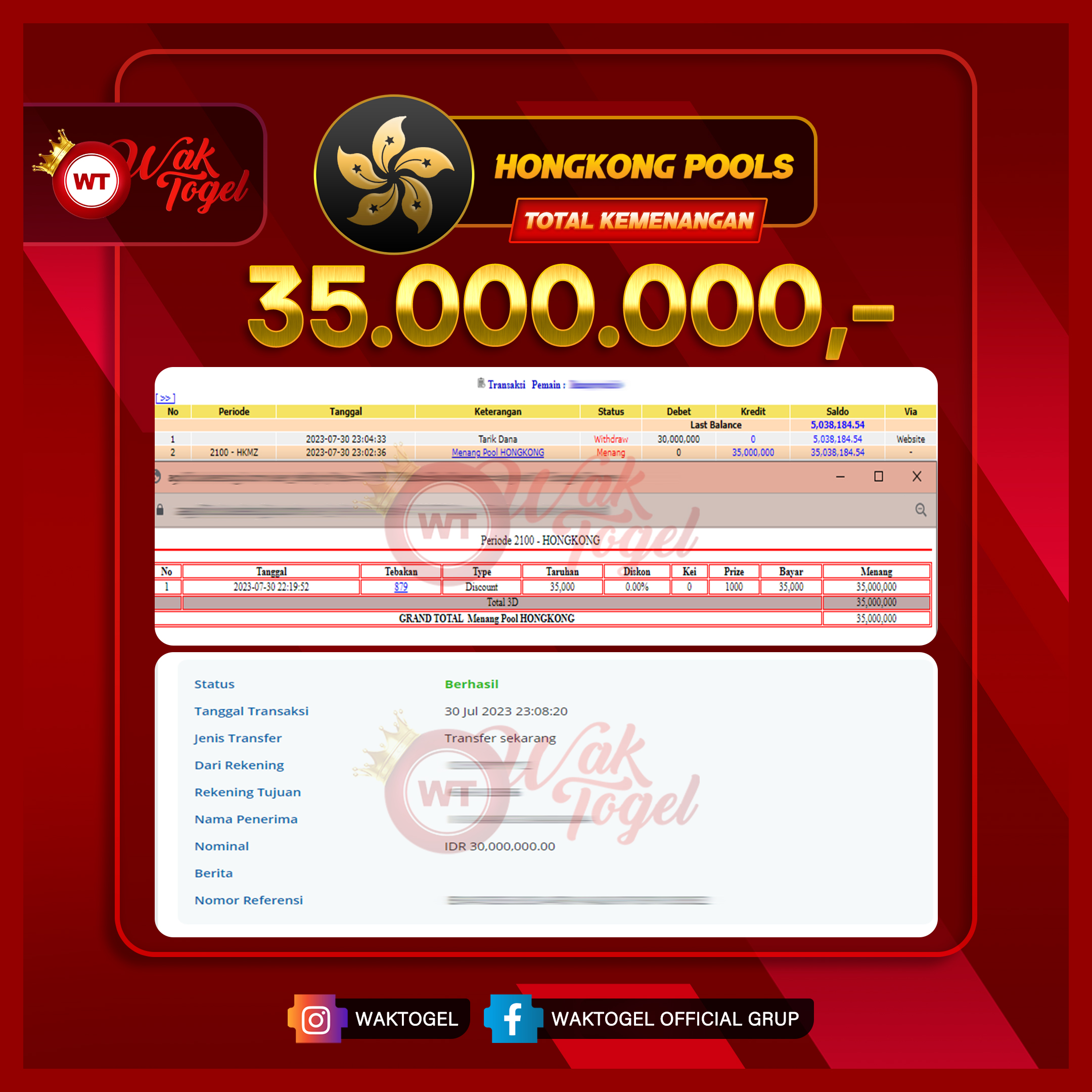 BUKTI PEMBAYARAN HONGKONG WAKTOGEL