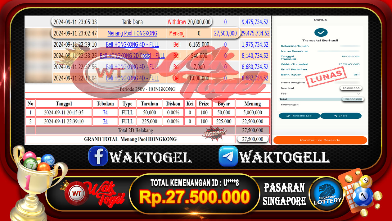 BUKTI PEMBAYARAN SINGAPORE WAKTOGEL