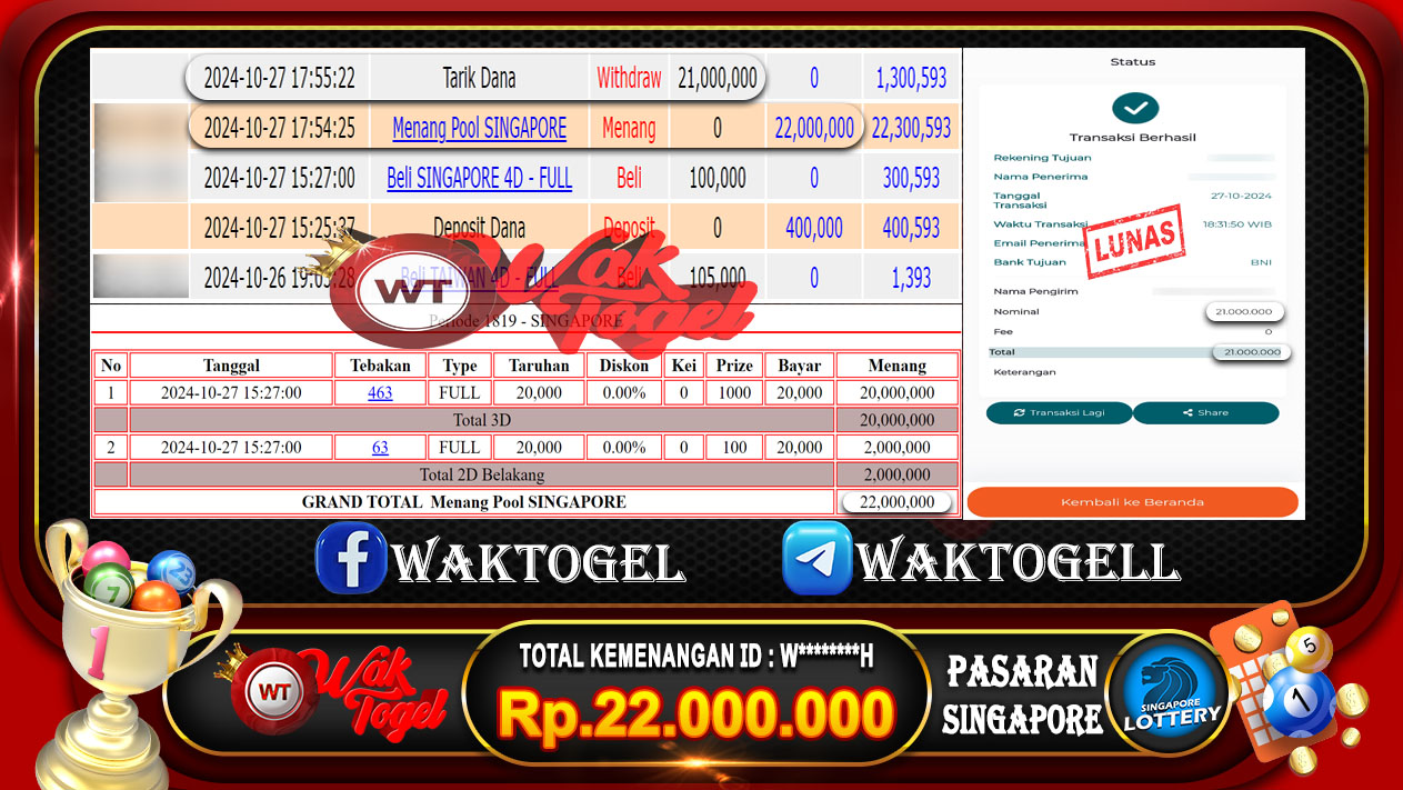 BUKTI PEMBAYARAN SINGAPORE WAKTOGEL