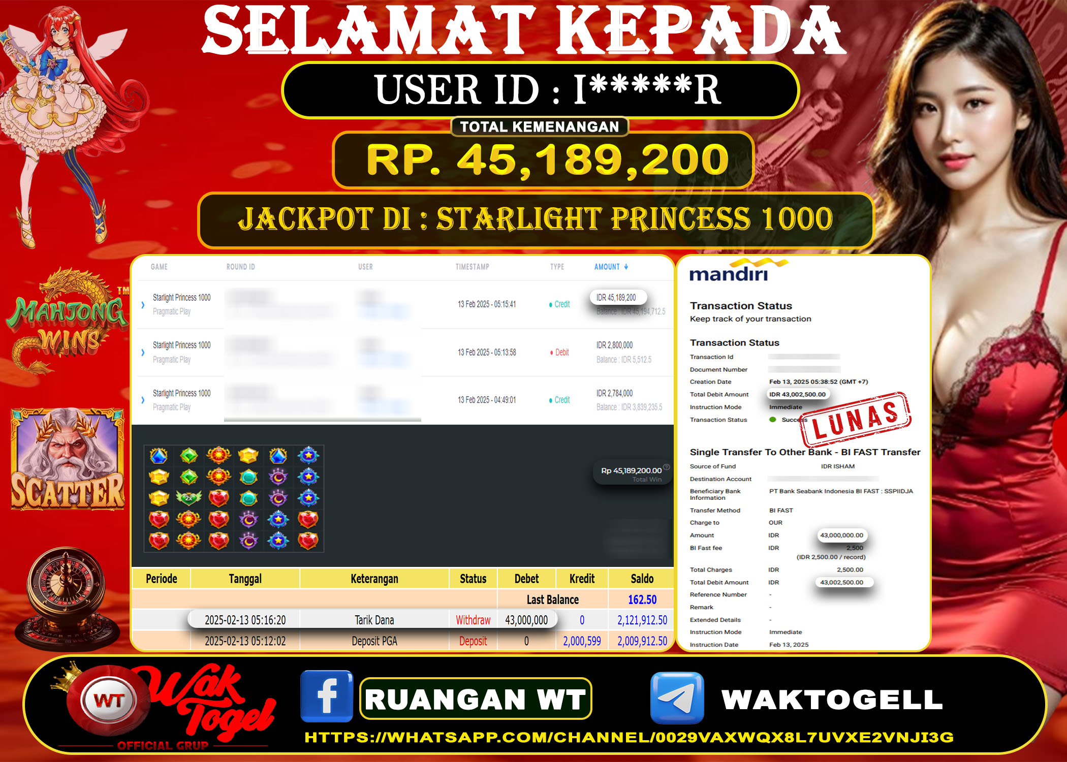 BUKTI PEMBAYARAN SLOT WAKTOGEL