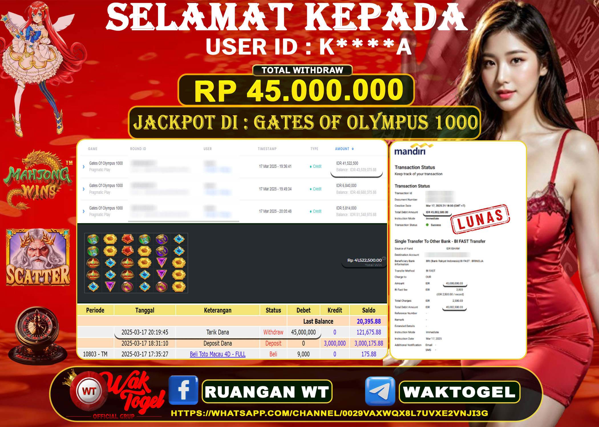 BUKTI PEMBAYARAN SLOT WAKTOGEL