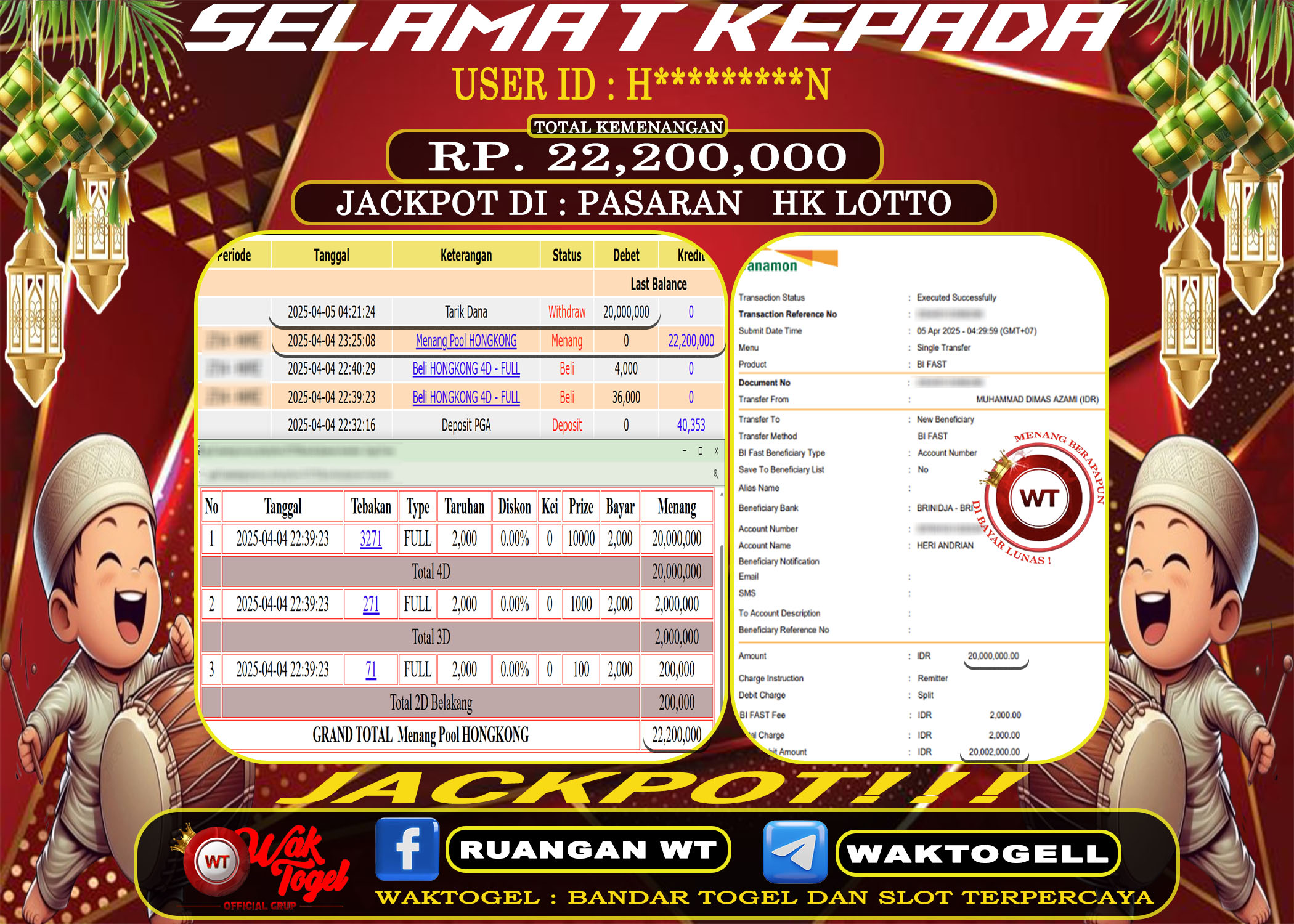 BUKTI PEMBAYARAN HONGKONG LOTTO WAKTOGEL