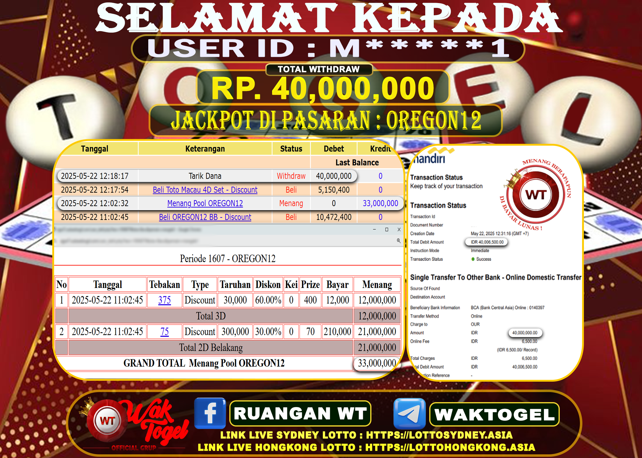 BUKTI PEMBAYARAN OREGON12 WAKTOGEL
