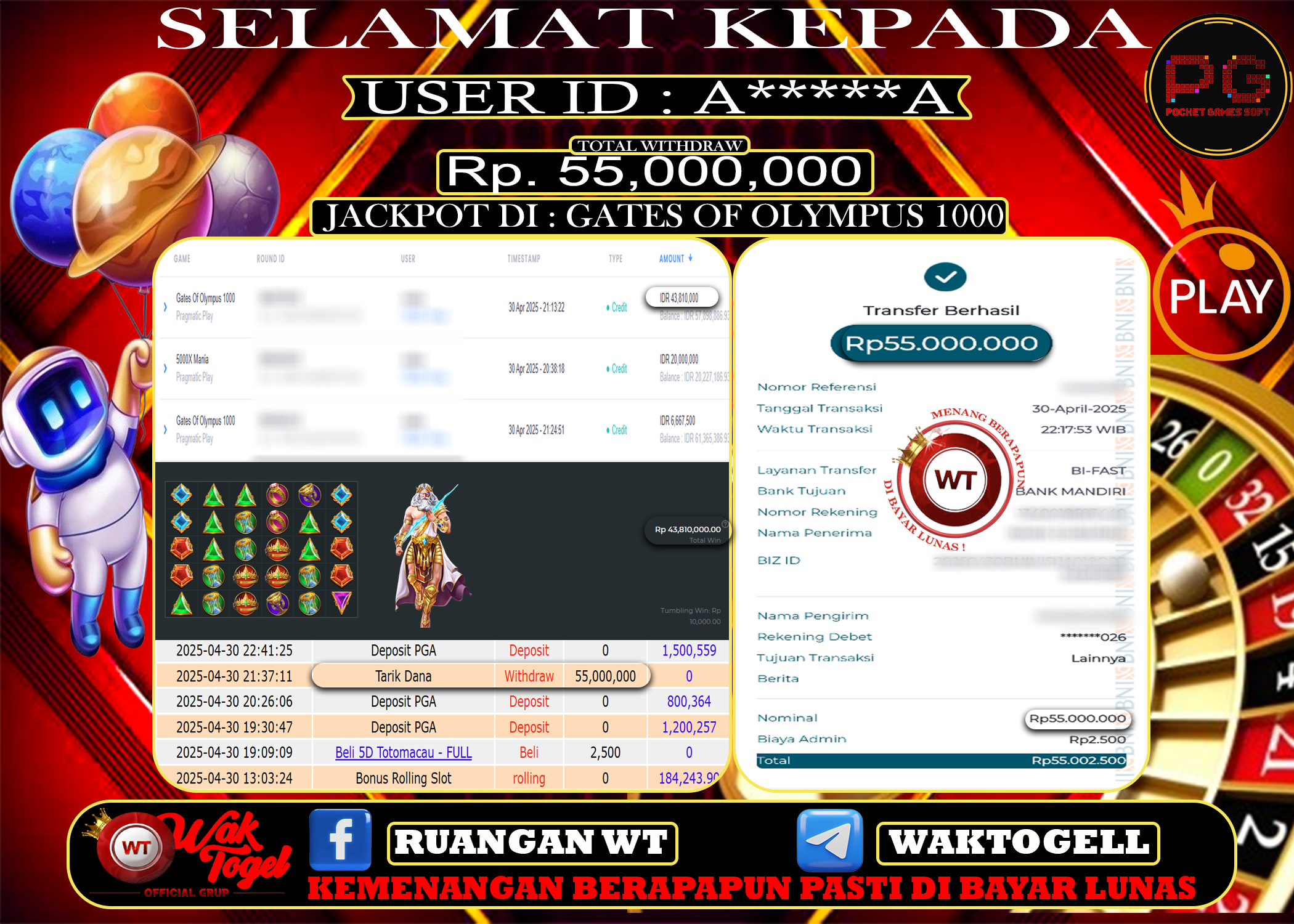 BUKTI PEMBAYARAN SLOT WAKTOGEL