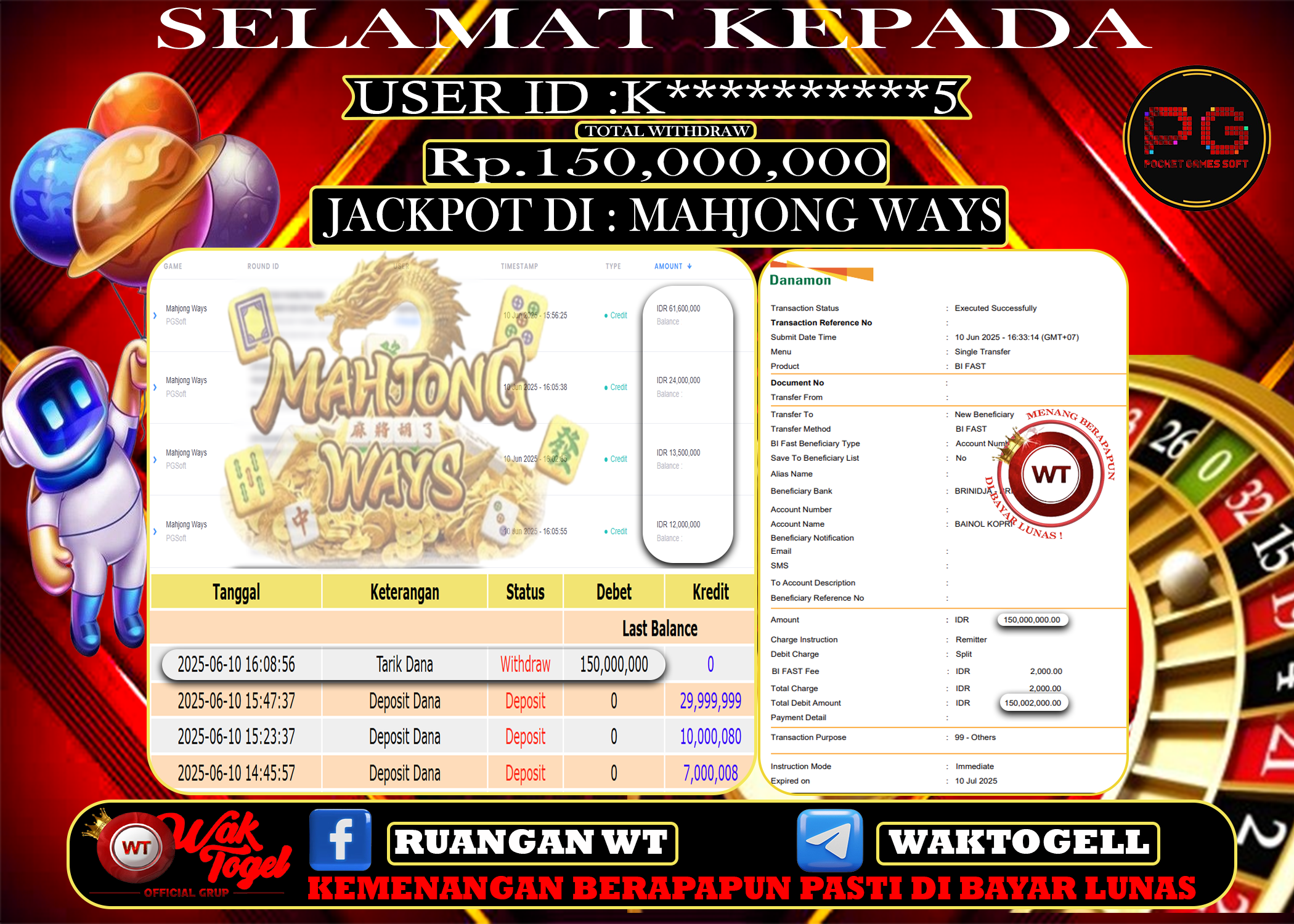 BUKTI PEMBAYARAN SLOT WAKTOGEL