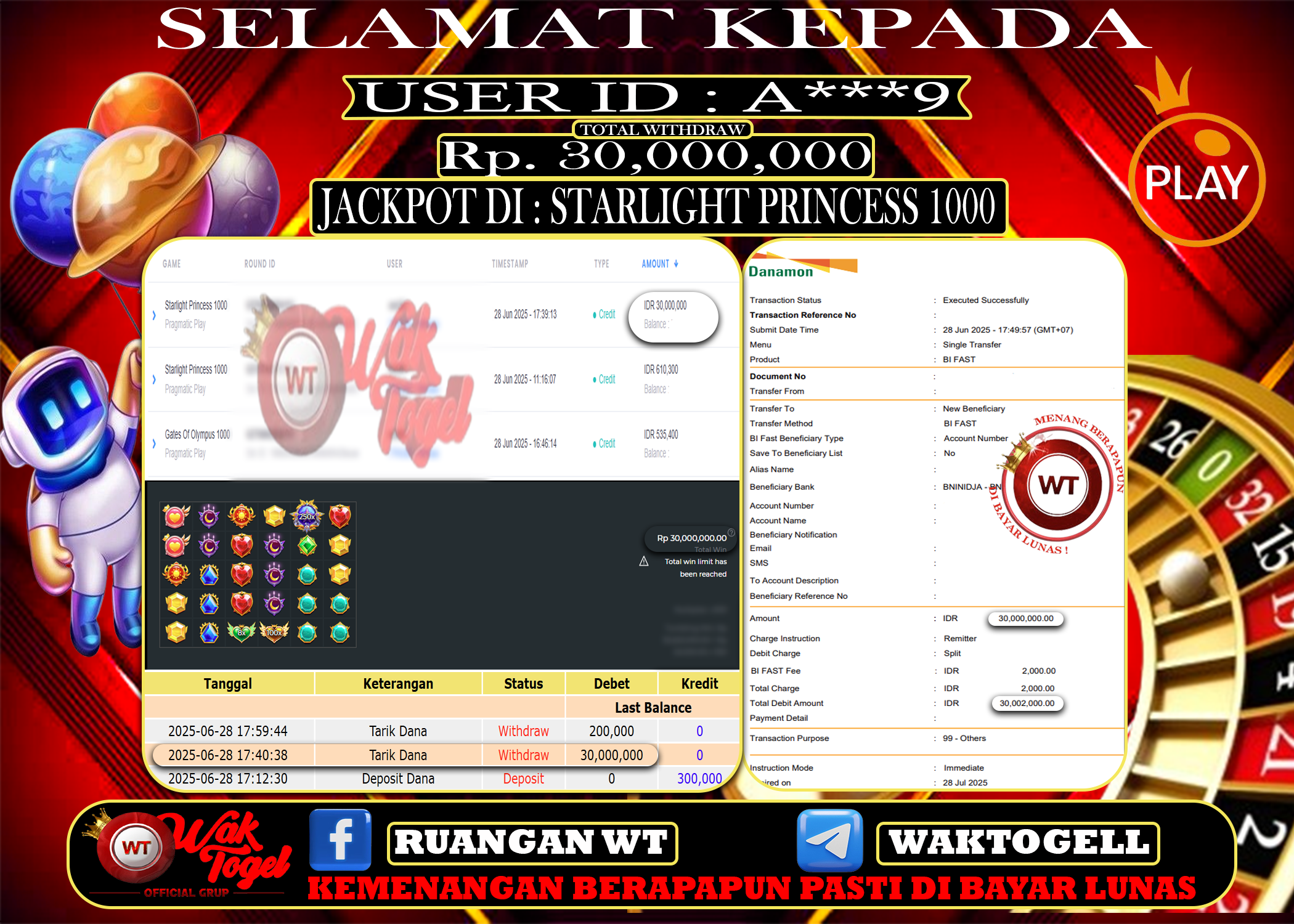 BUKTI PEMBAYARAN SLOT WAKTOGEL