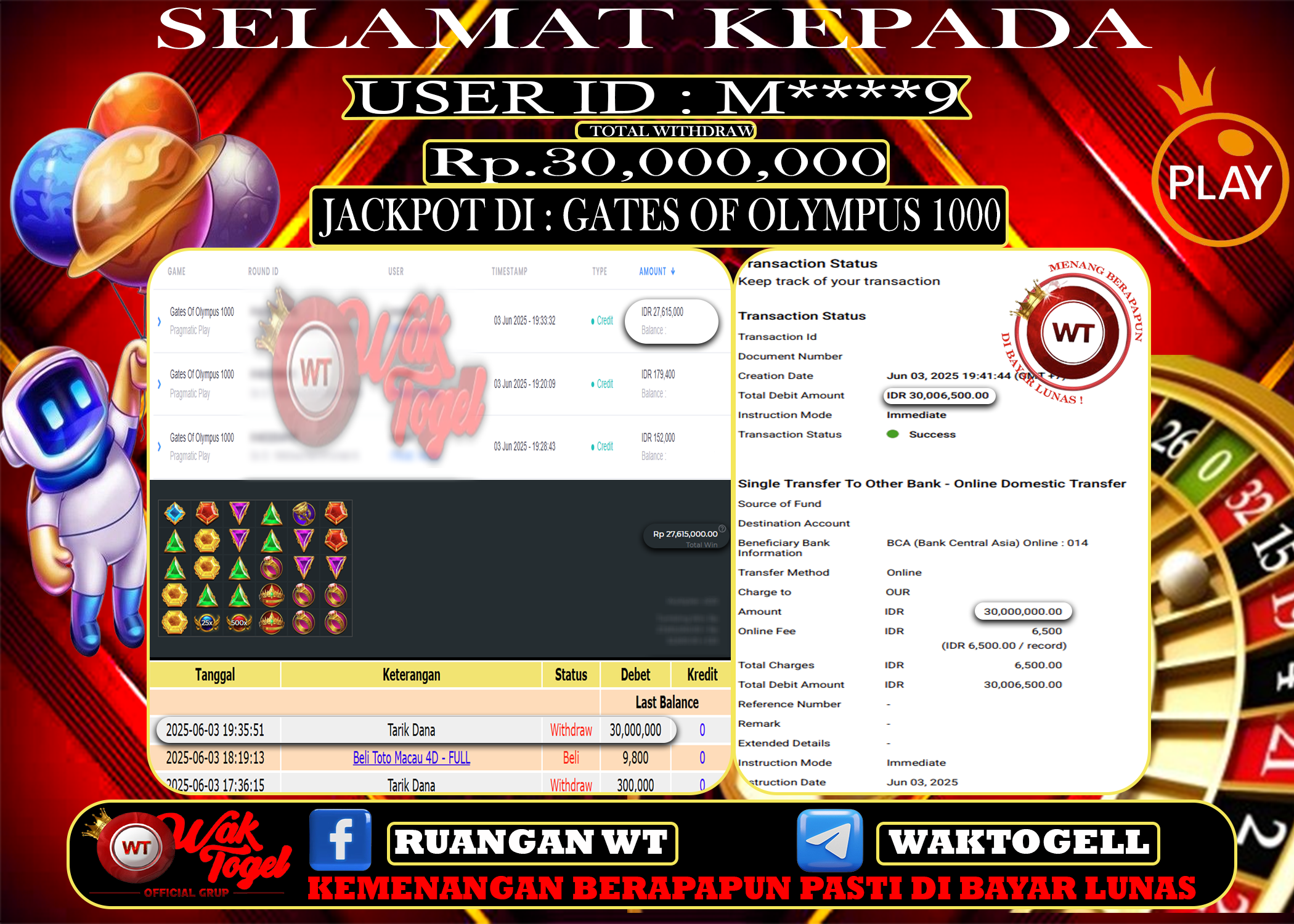BUKTI PEMBAYARAN SLOT WAKTOGEL