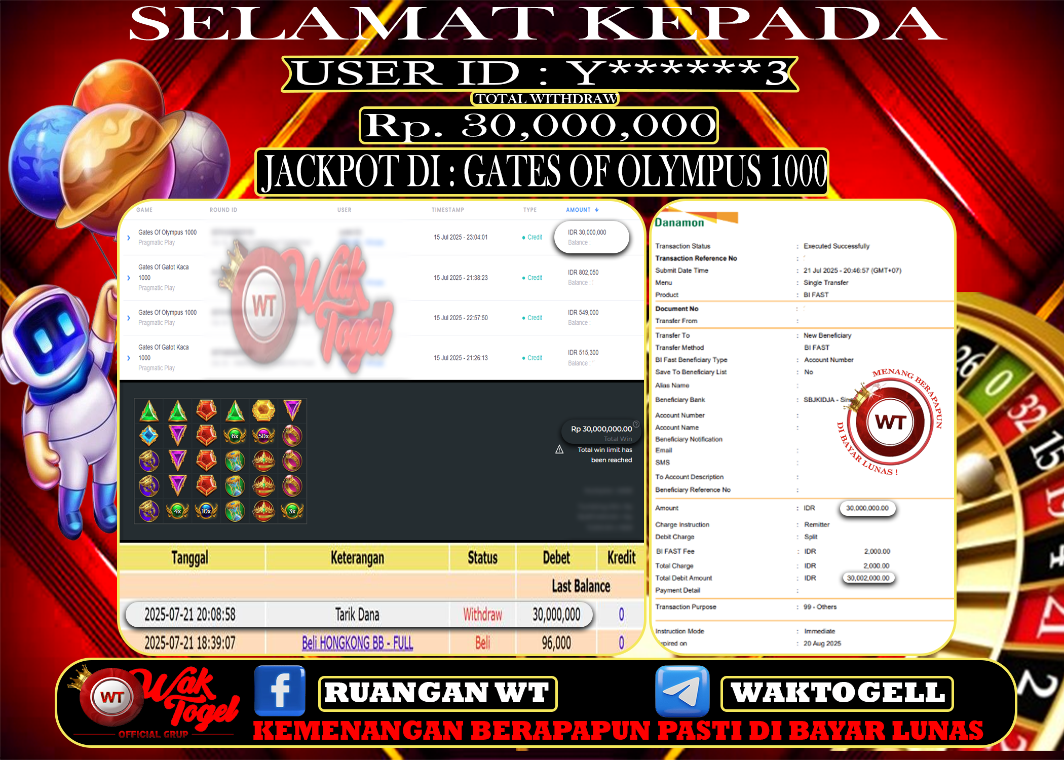 BUKTI PEMBAYARAN SLOT WAKTOGEL