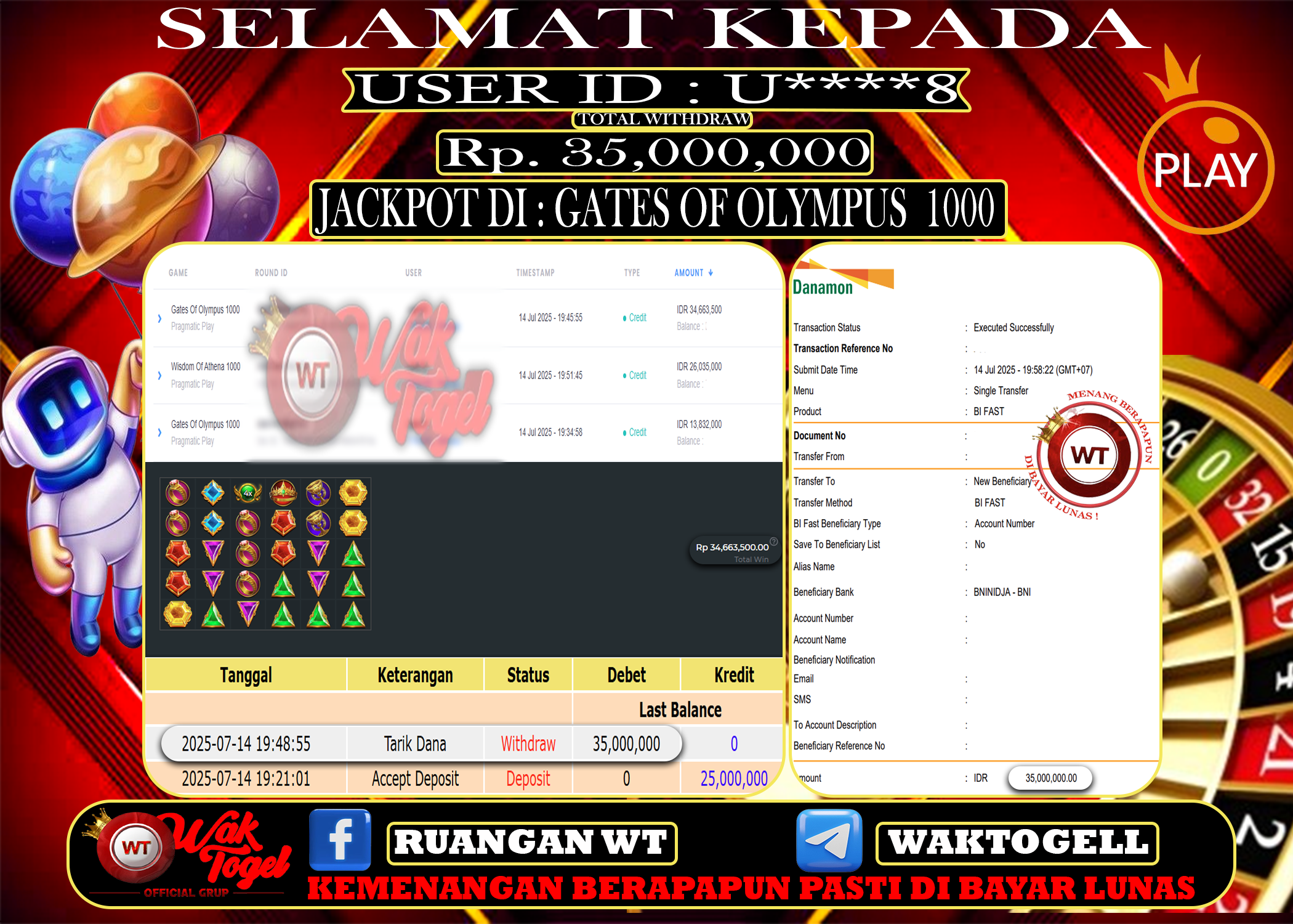 BUKTI PEMBAYARAN SLOT WAKTOGEL