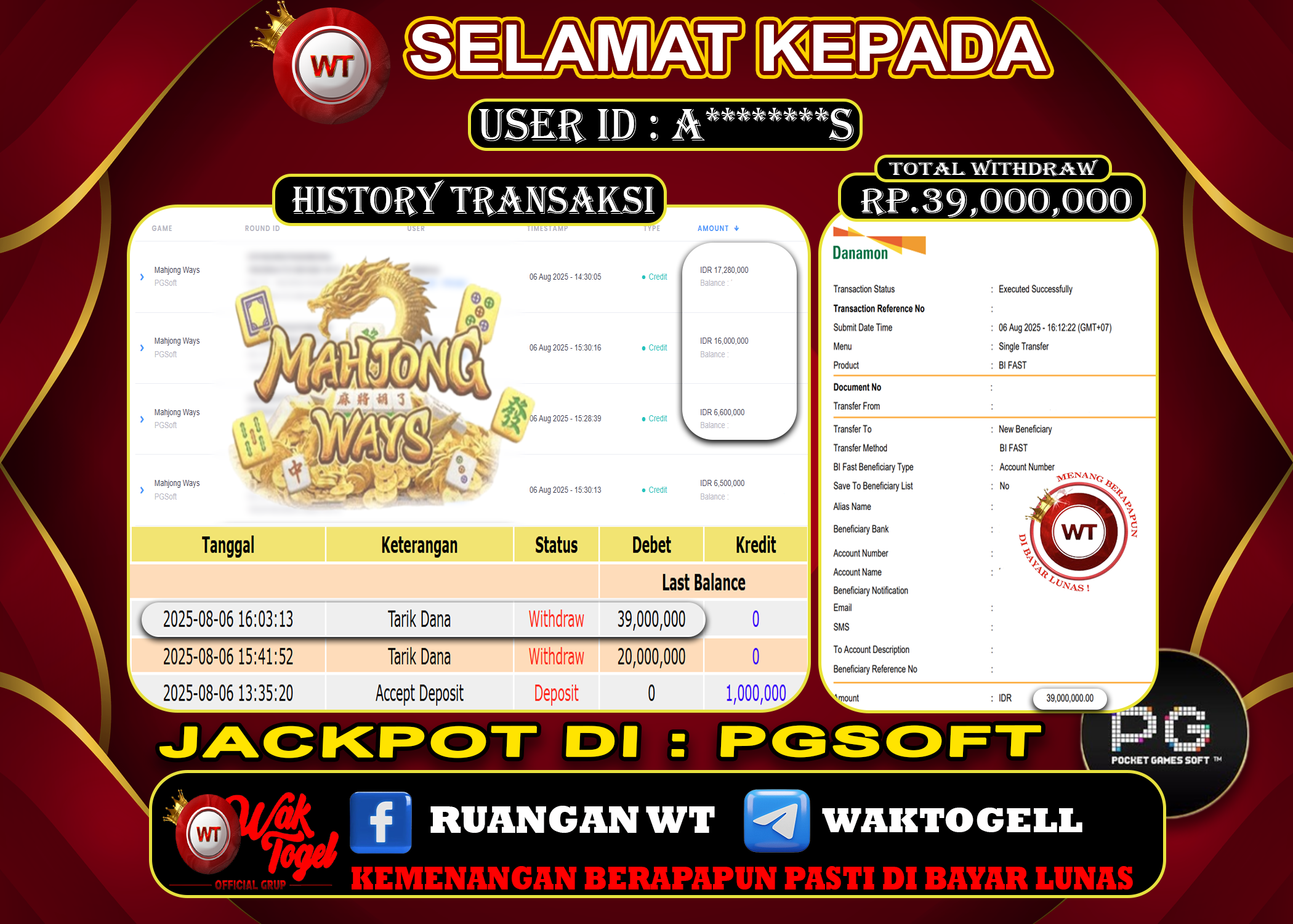 BUKTI PEMBAYARAN SLOT WAKTOGEL