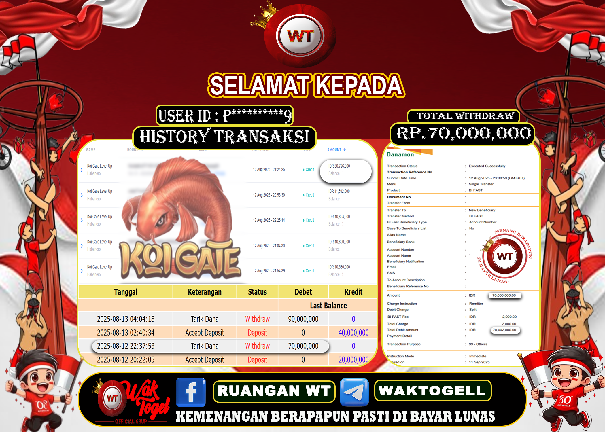 BUKTI PEMBAYARAN SLOT WAKTOGEL