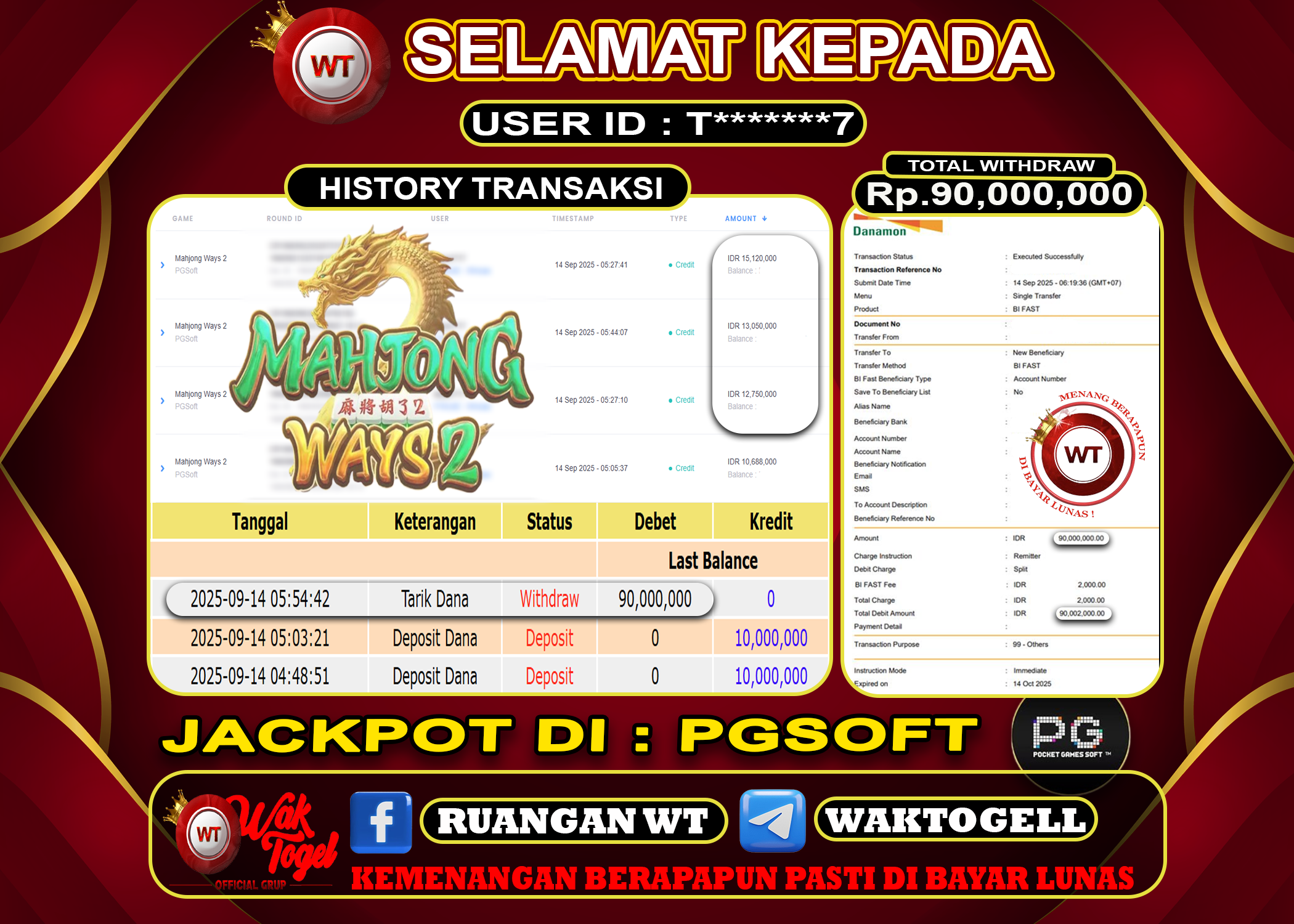 BUKTI PEMBAYARAN SLOT WAKTOGEL