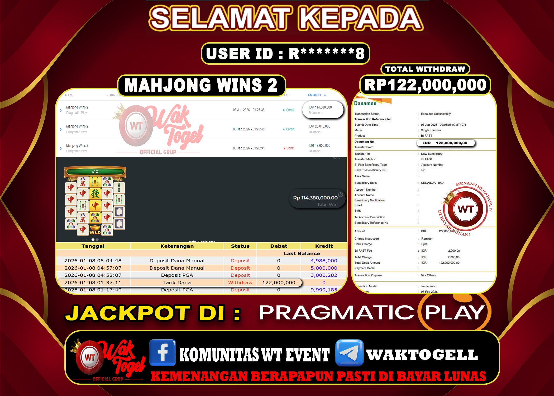 BUKTI PEMBAYARAN SLOT WAKTOGEL