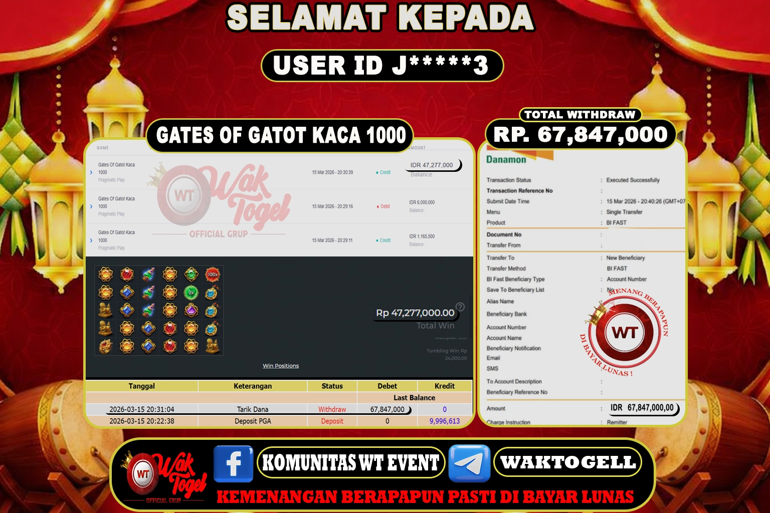 BUKTI PEMBAYARAN SLOT WAKTOGEL